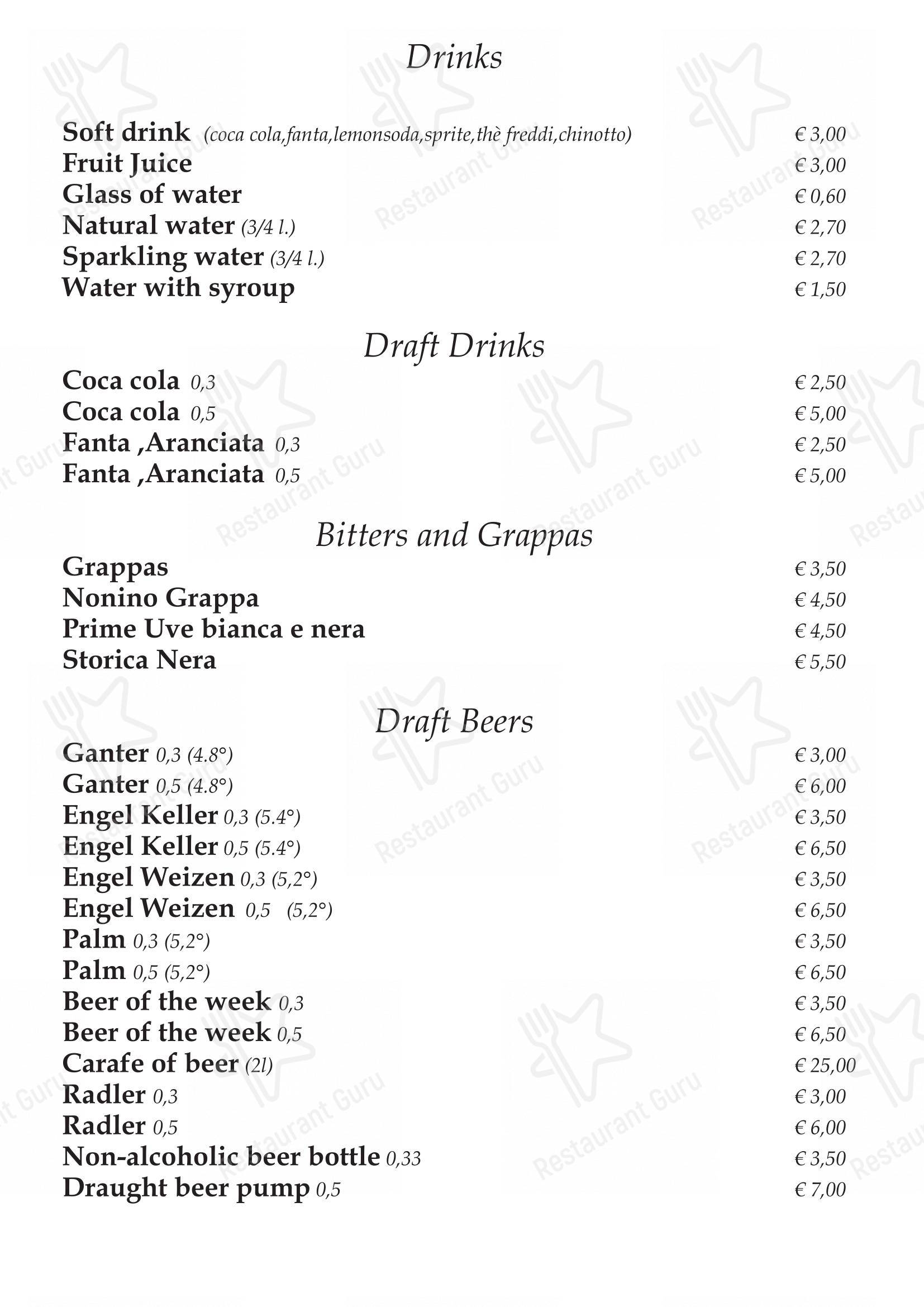 菜单 per Pizzeria Ristorante Ti Spiazza in Sappada