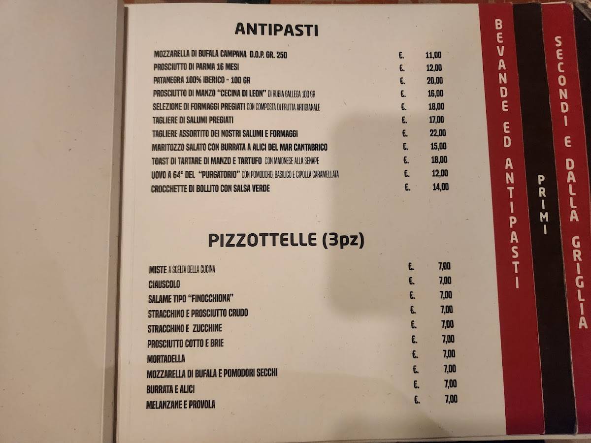 Menu di Ristorante Buono 