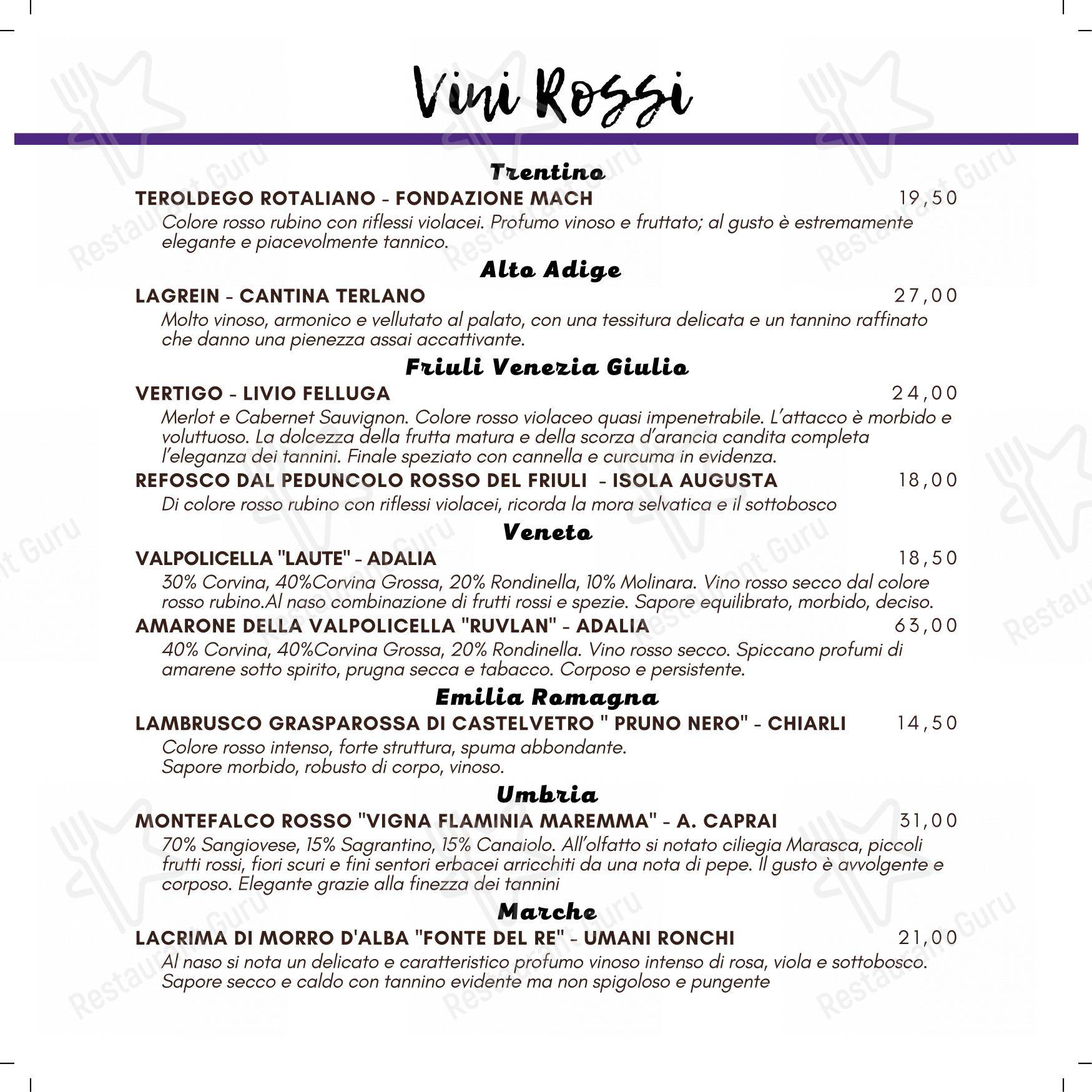 Pizzeria Ristorante Piedigrotta - Corso Torino in Genova - Menu