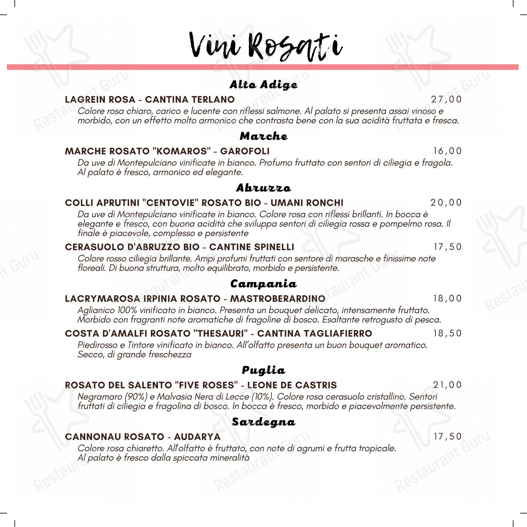 Menu di Pizzeria Ristorante Piedigrotta - Corso Torino - Menu