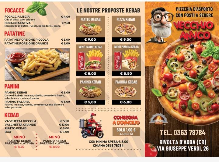 Menu di Pizzeria Vecchio Amico 