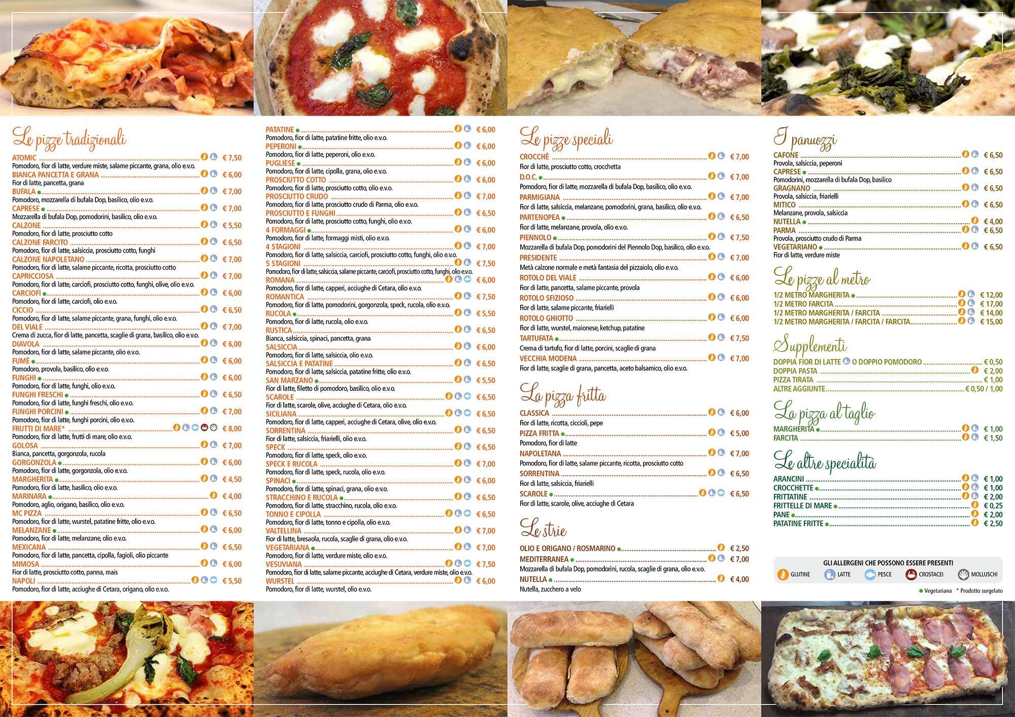 Menu di Luigi Teperino Pizzeria - Asporto 