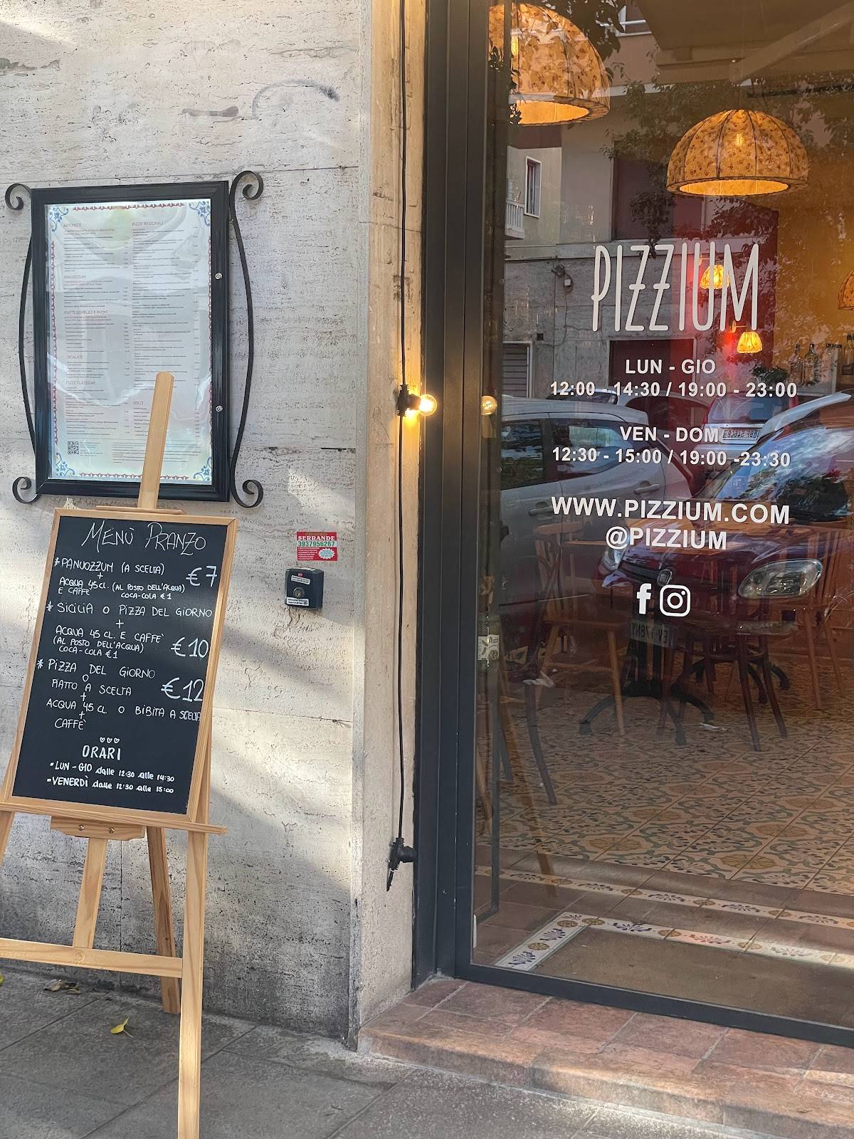 Menu di Pizzium - Roma Via Livorno 
