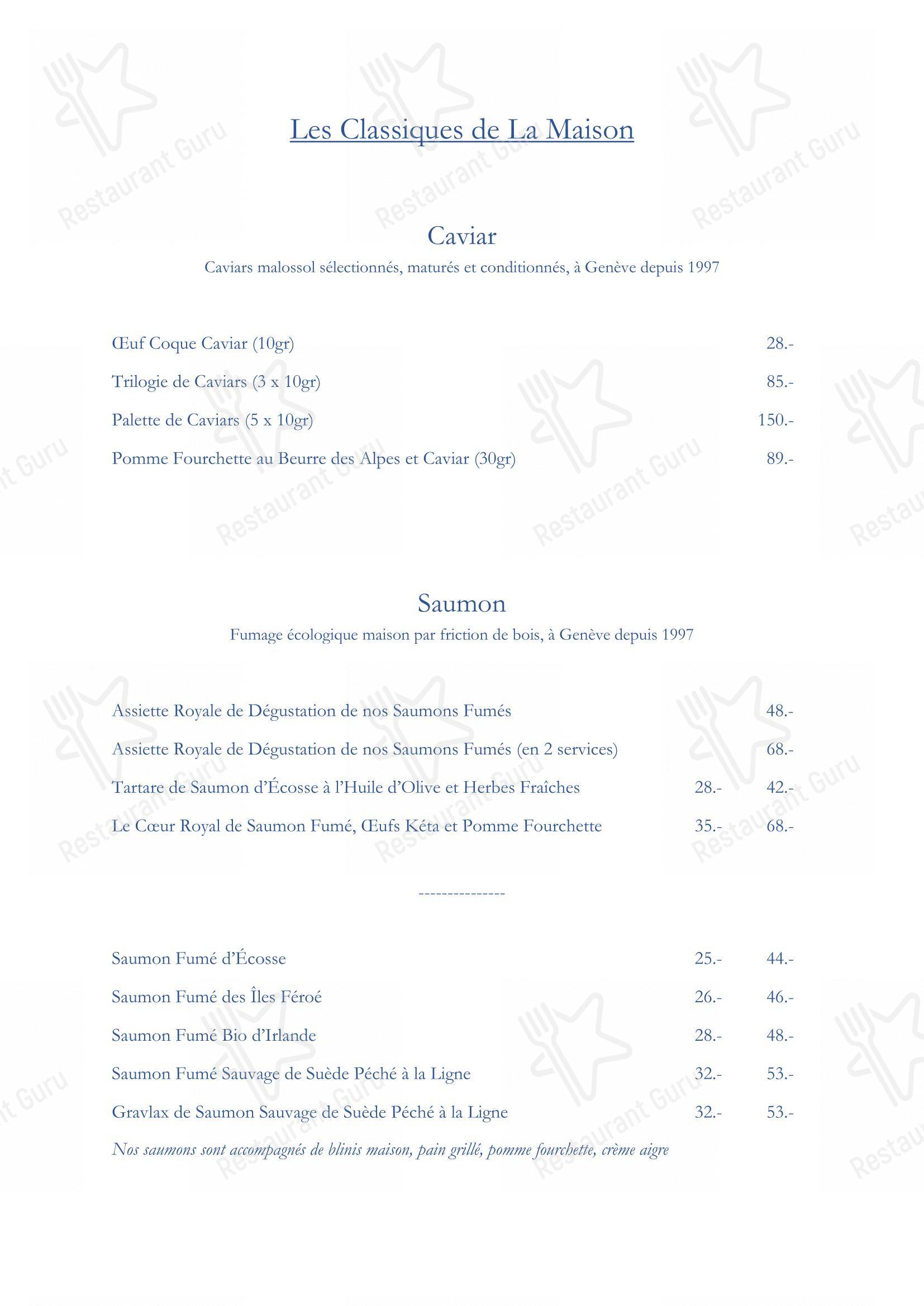 Menu di Planet Caviar - Основное меню