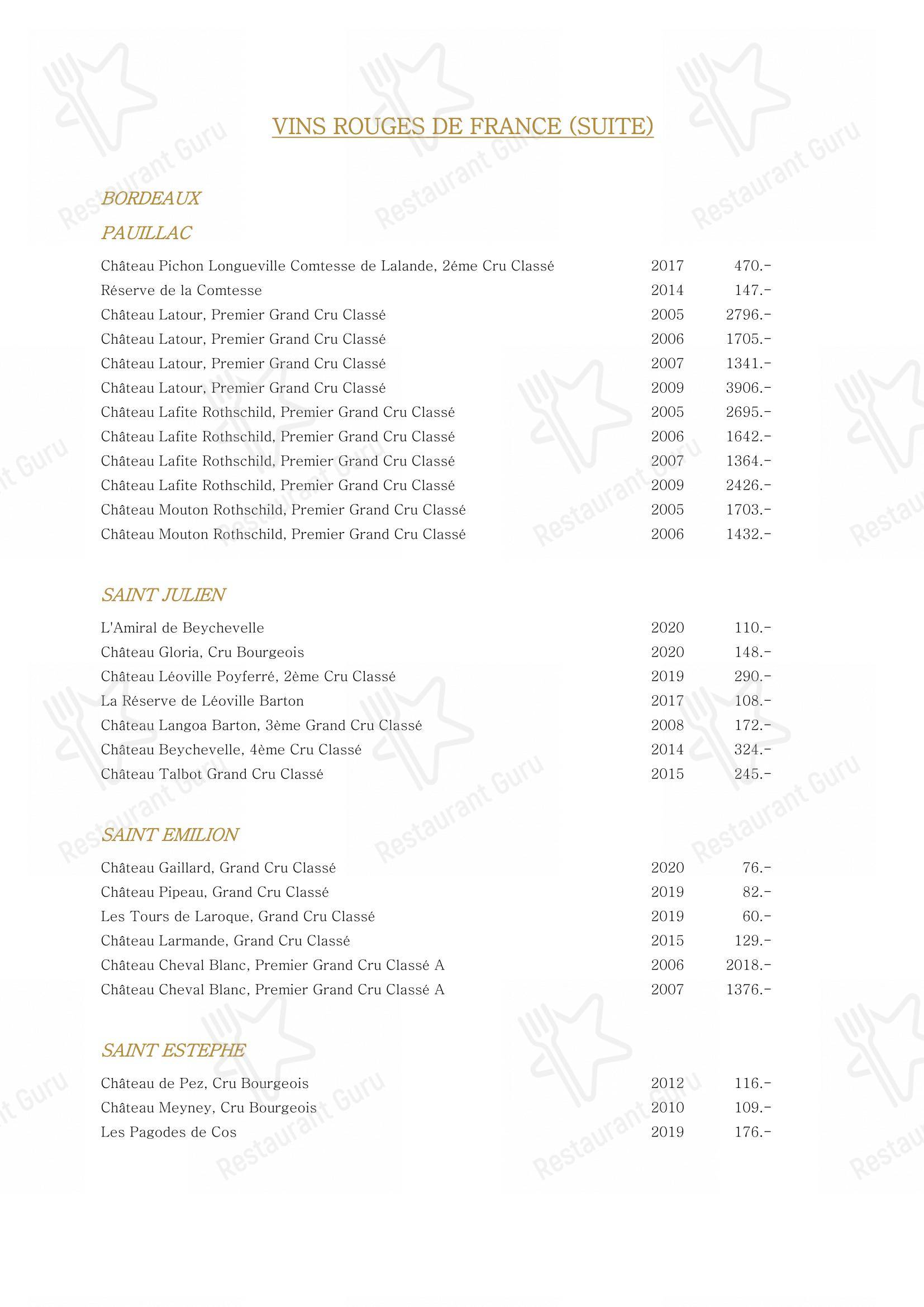 Menu di Planet Caviar - Ночное меню