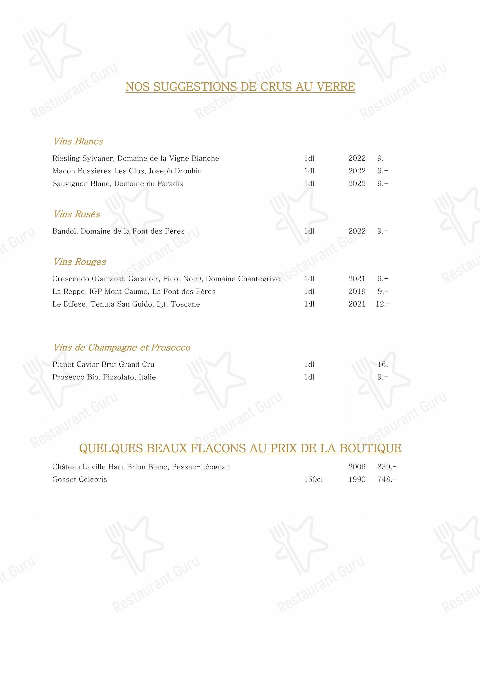 Menu di Planet Caviar
