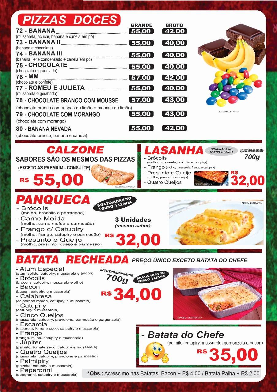 Planeta Pizza São Pedro cardápio