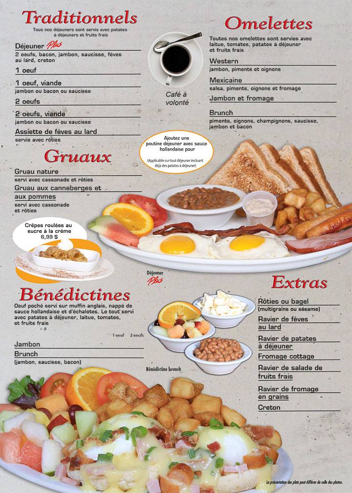 Menu de Plus Restaurant Bar