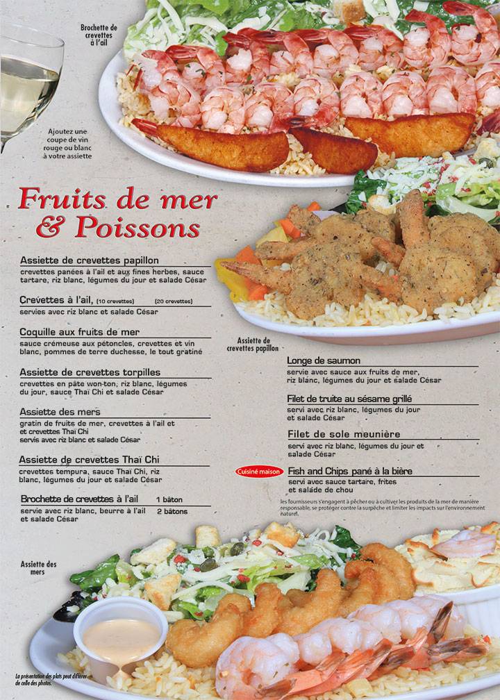 Menu de Plus Restaurant Bar