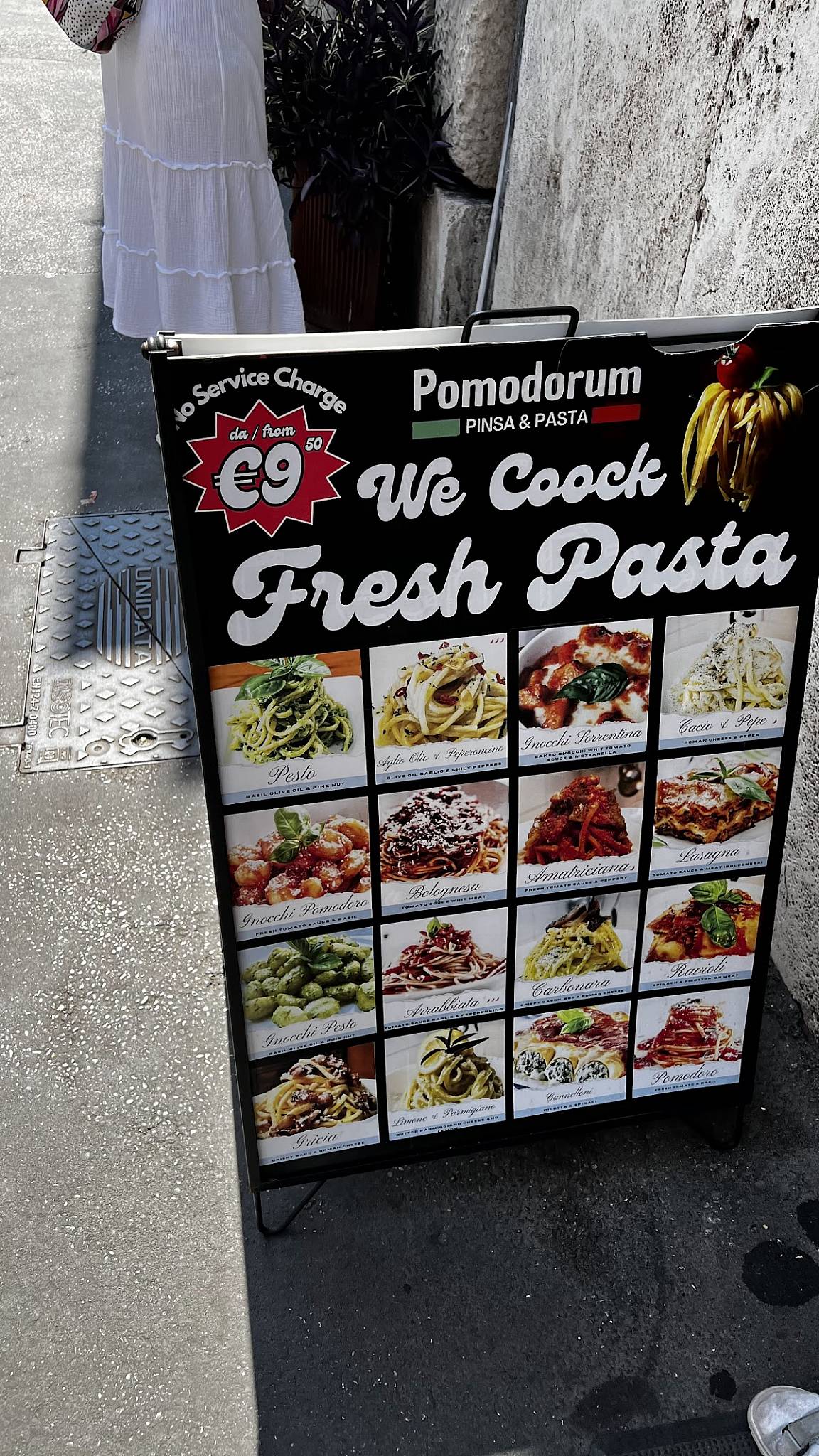 Menu di Pomodorum 