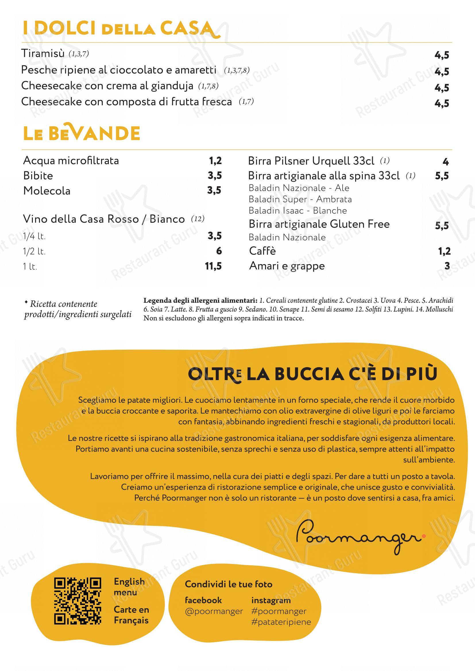 Poormanger in Torino - Крафт меню