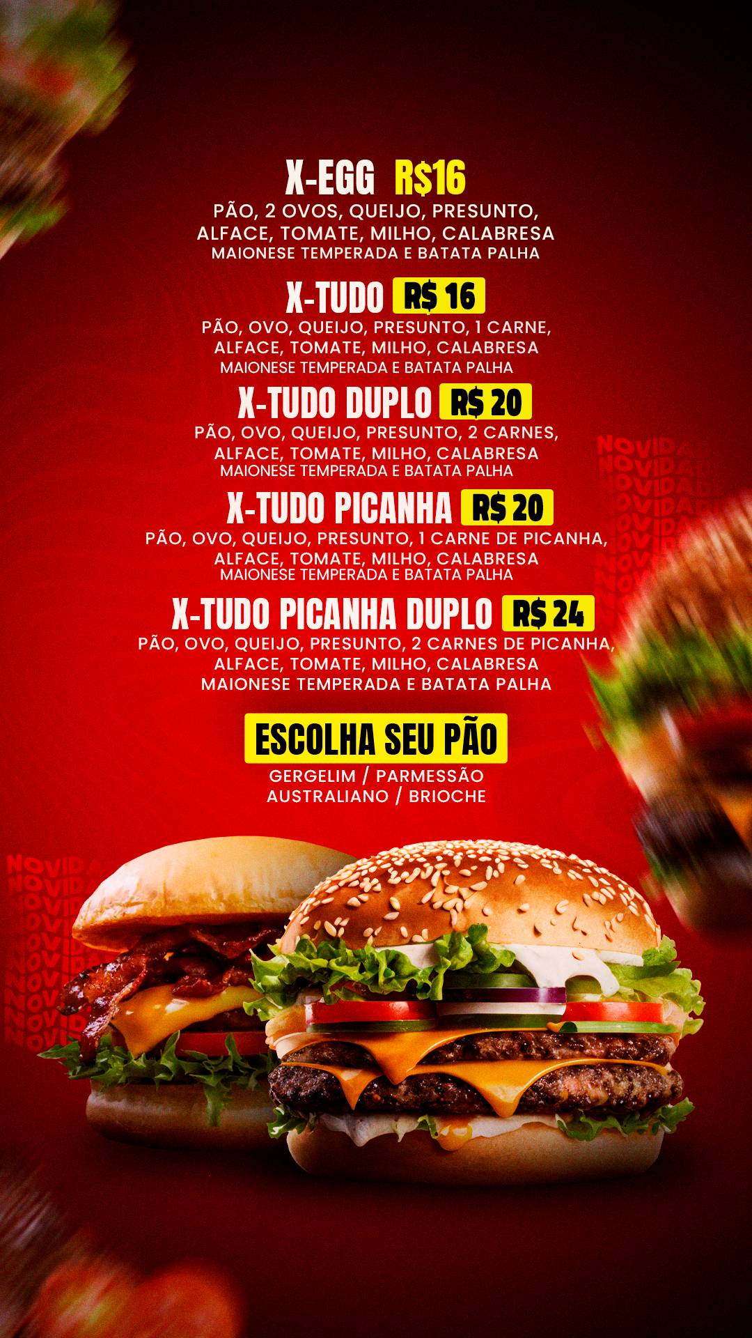 Portal Rio cardápio