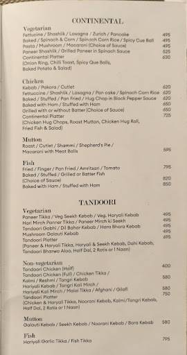 Prez Restaurant menu