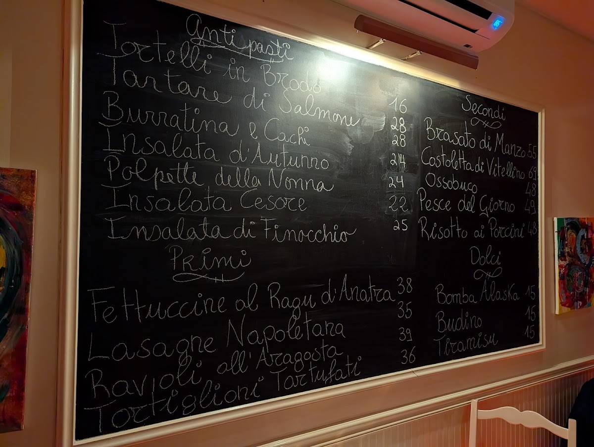 Menu de Primo & Secondo