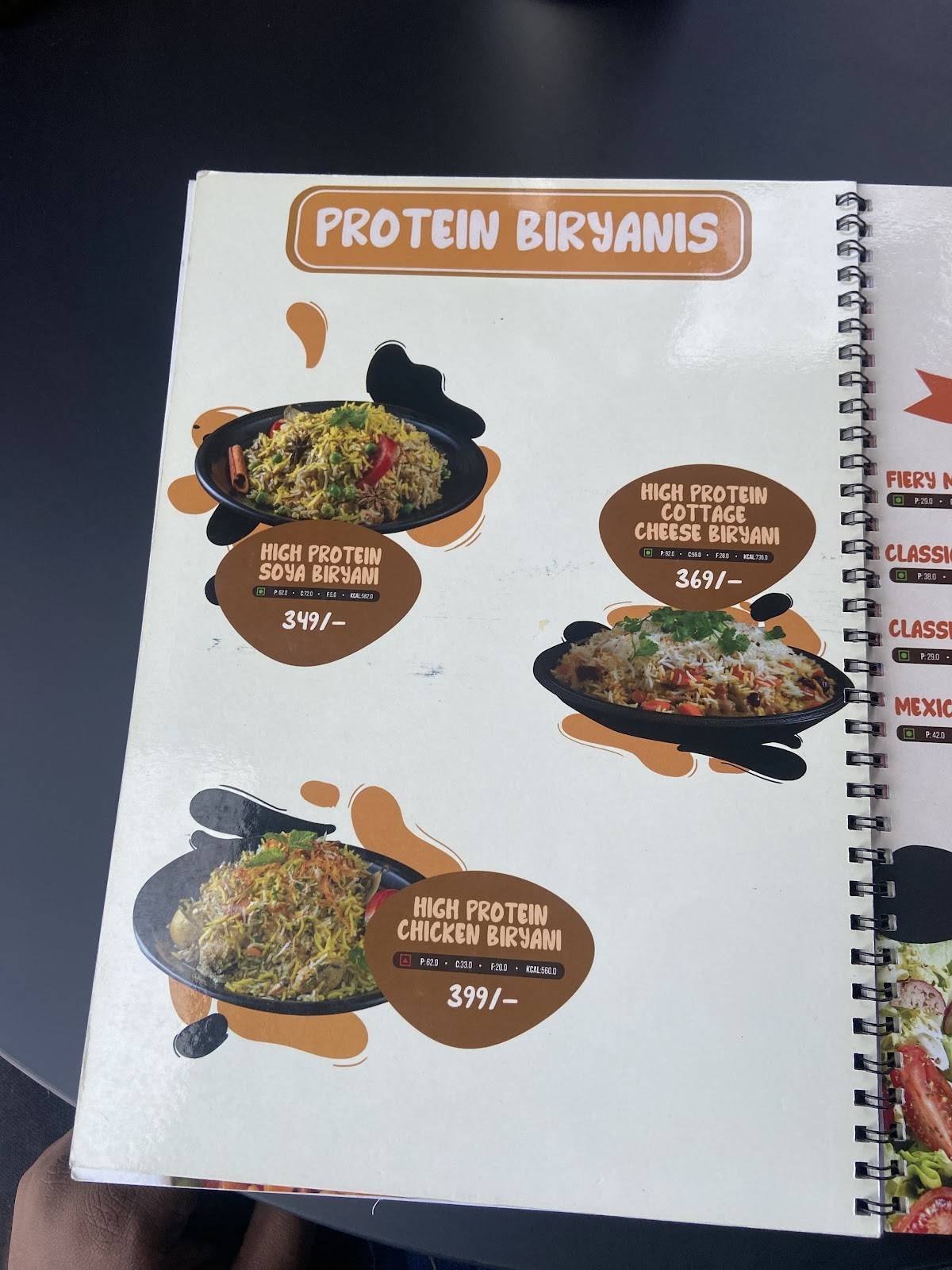 Procafe menu