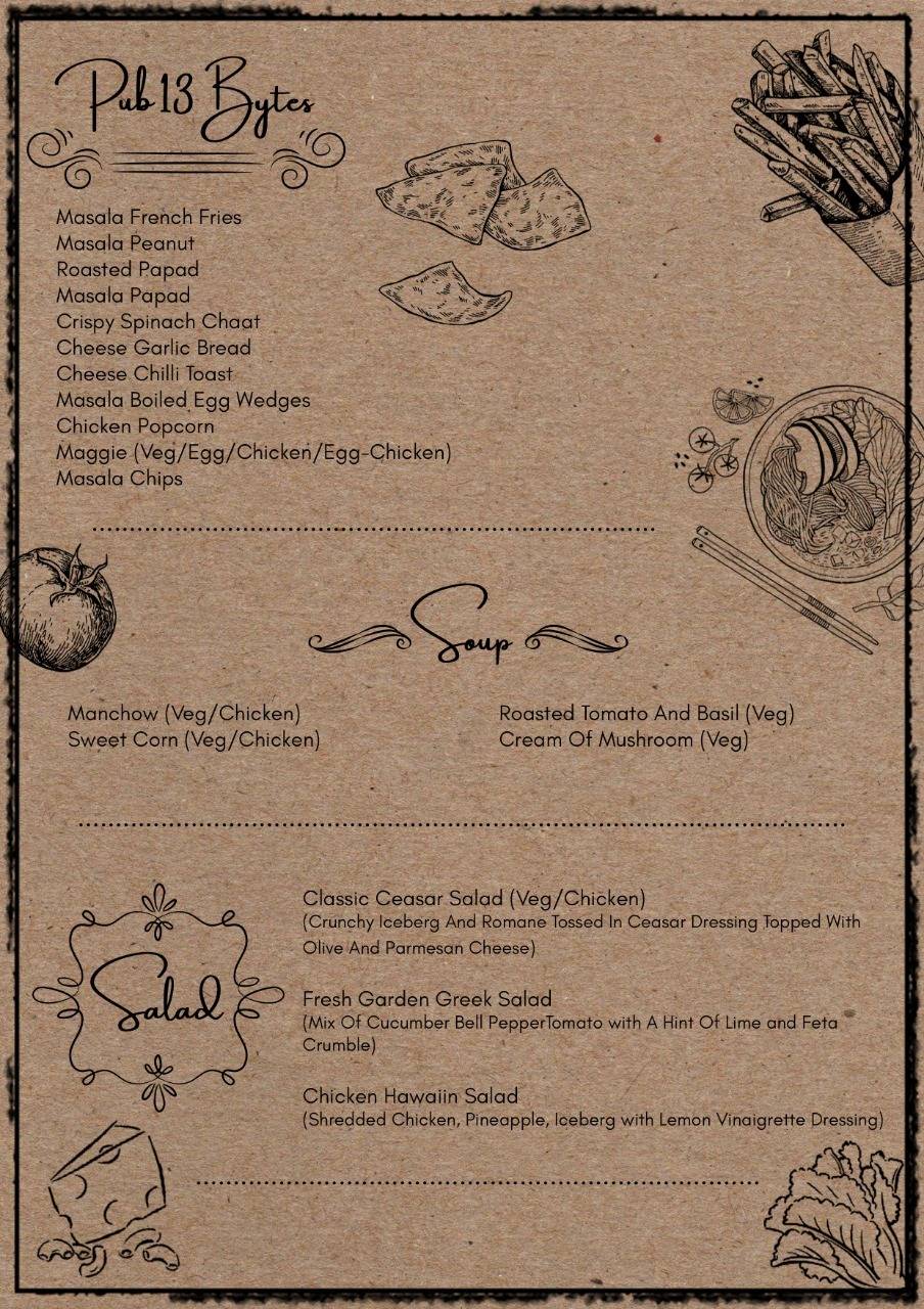 Pub 13 Reloaded menu