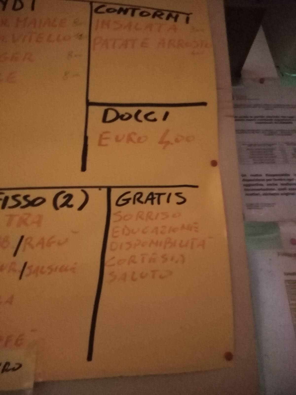 Menu di Pub Maxi Bar Trattoria 