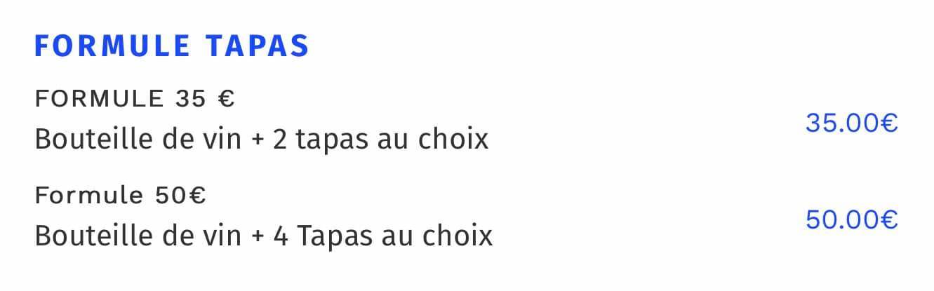 Menu de 3W Kafé
