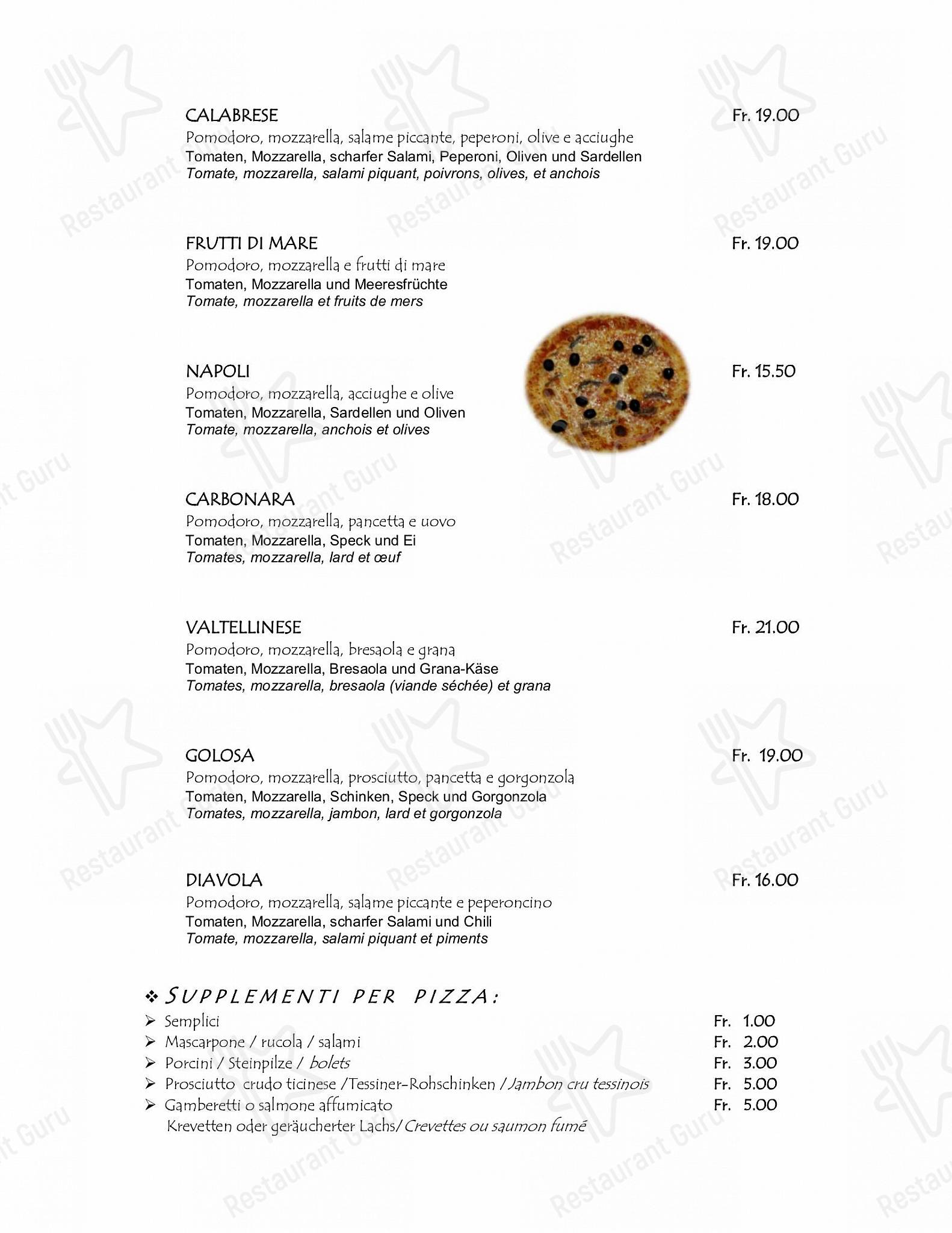 Menu di Al Giardinetto - Коктейльная карта