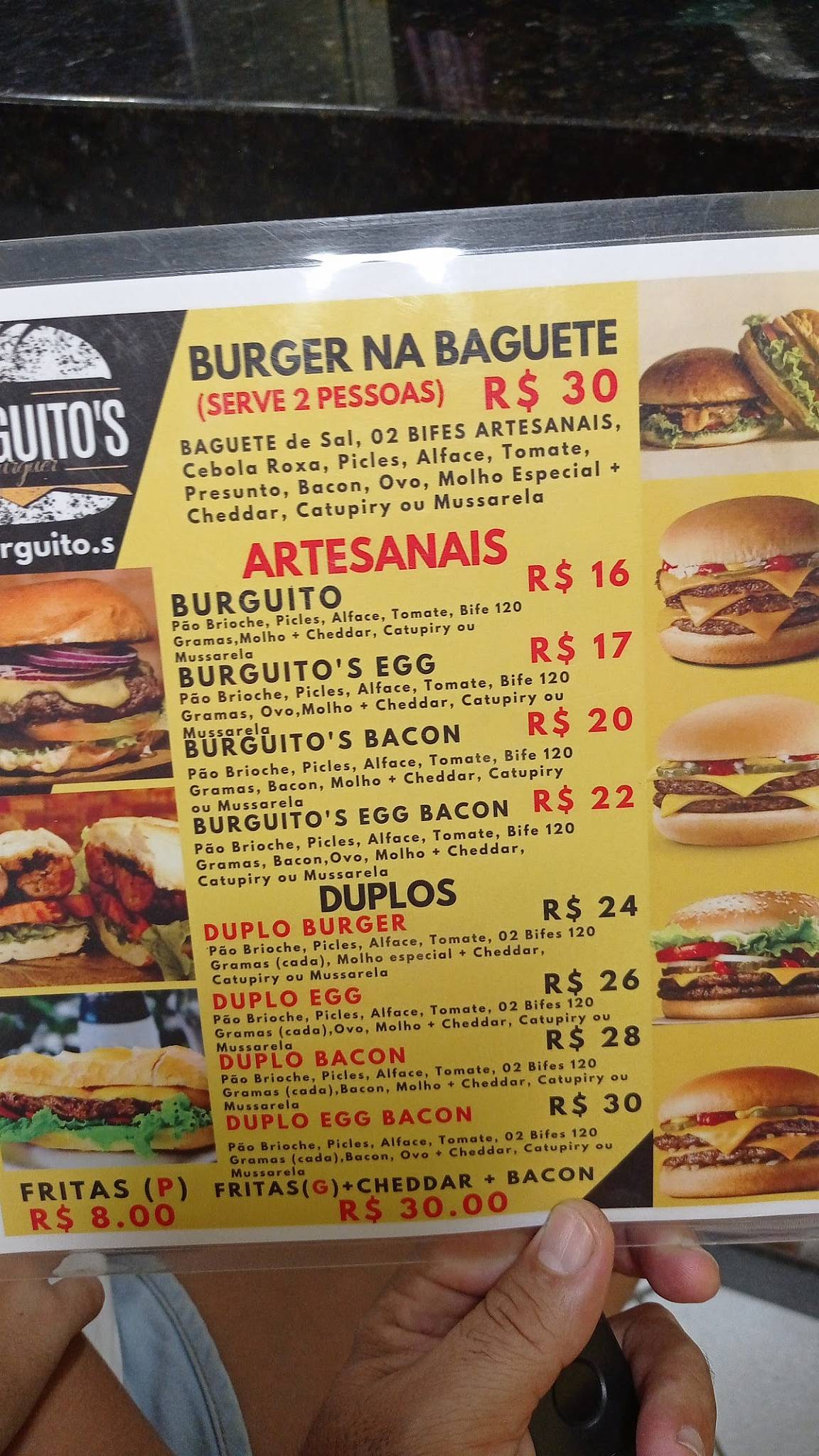 BURGUITO'S (Iguaçu) cardápio