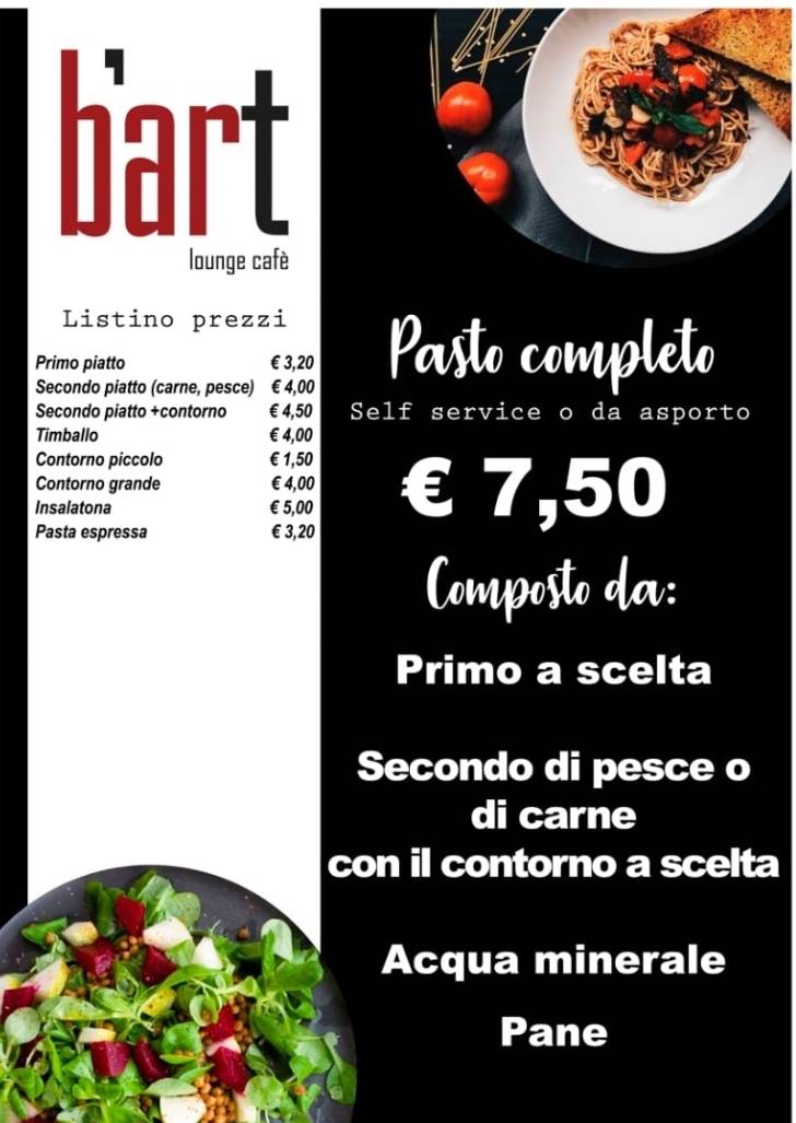Menu di B'art Cafè 