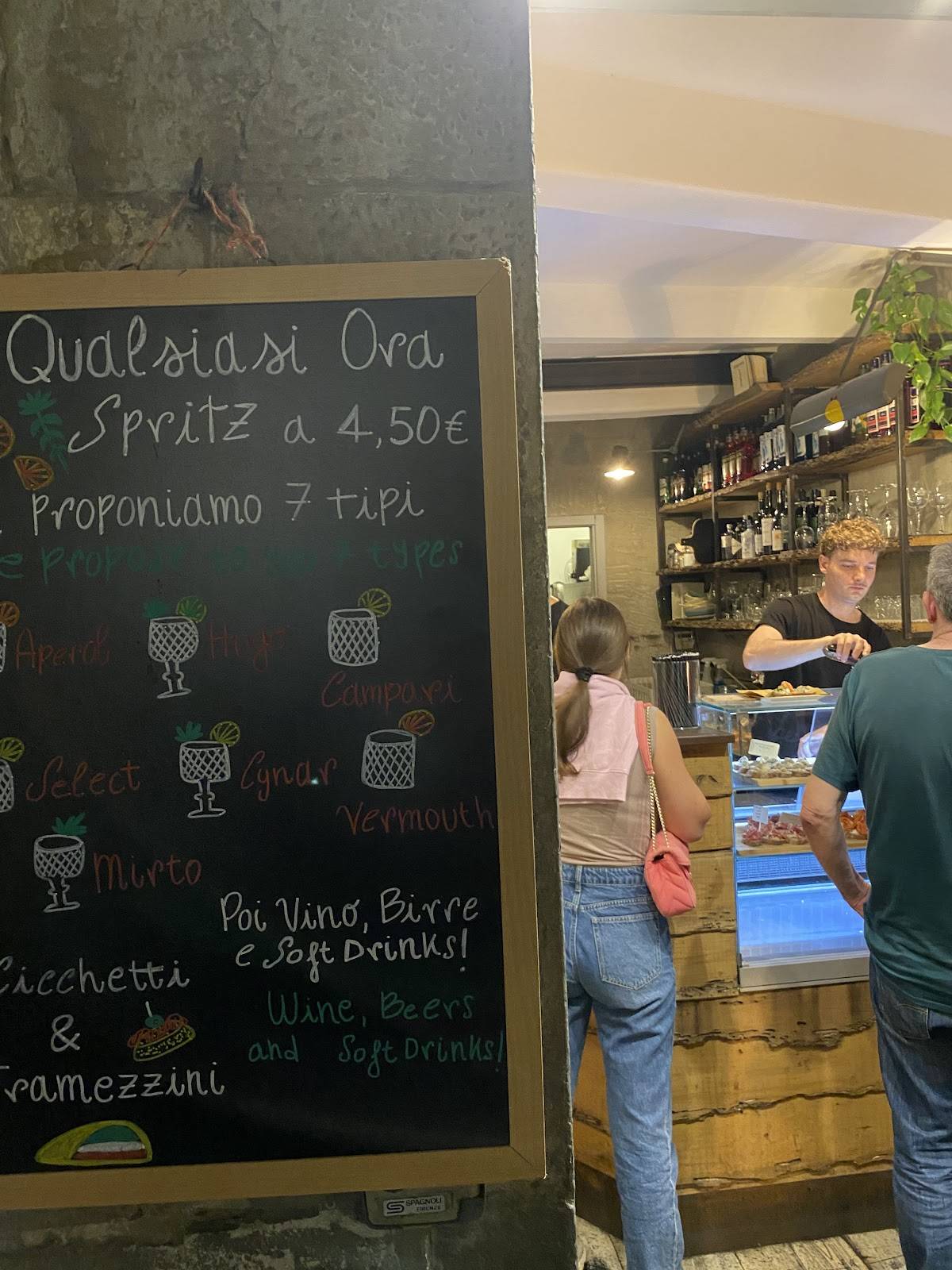 Menu di Bulli & Balene - Spritz e Cicchetti 