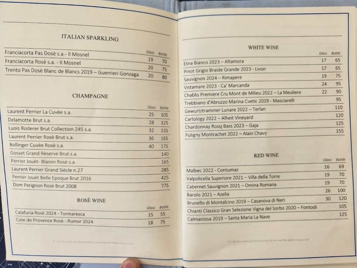 Menu di Cielo Rooftop 