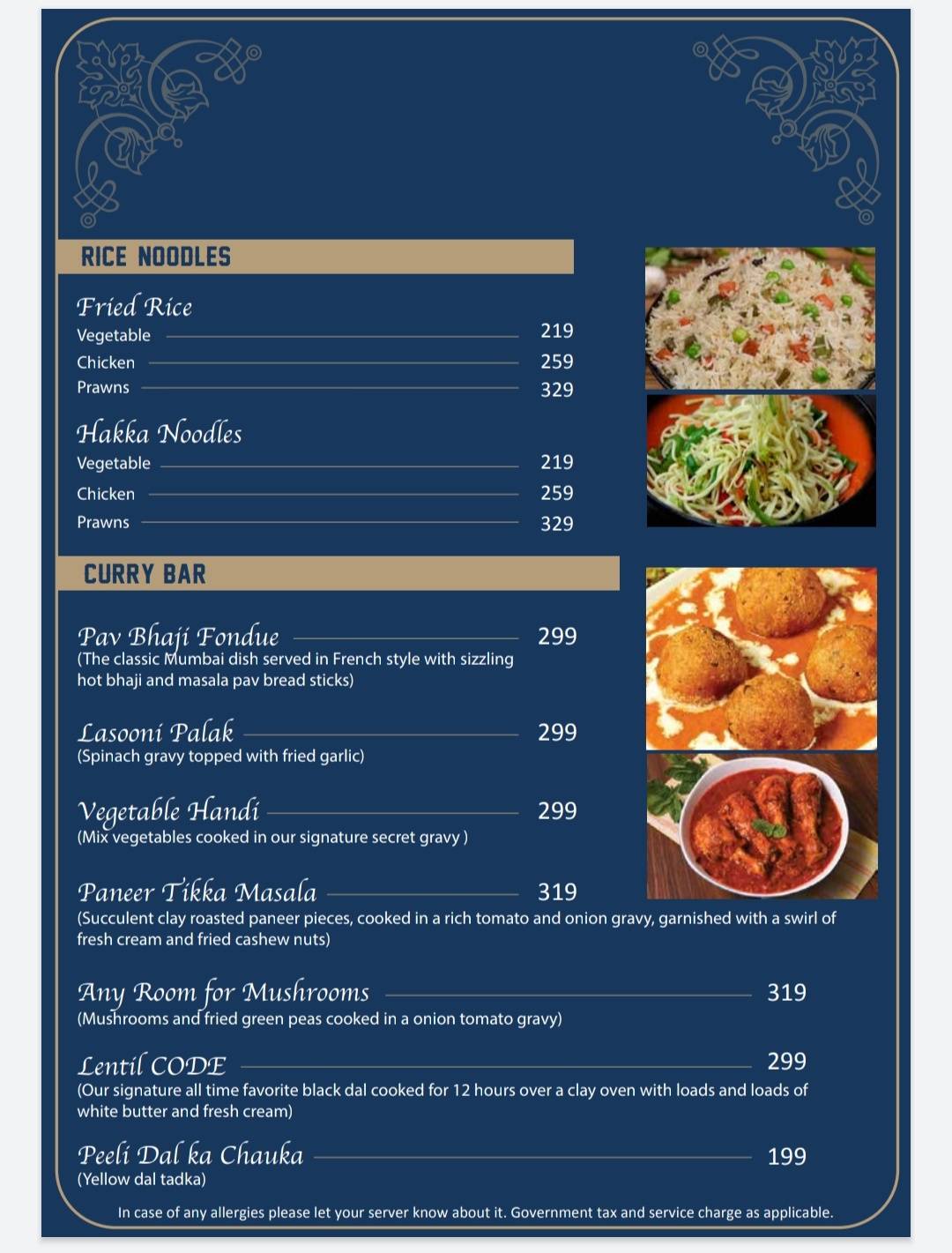 Code The Speakeasy Bar menu