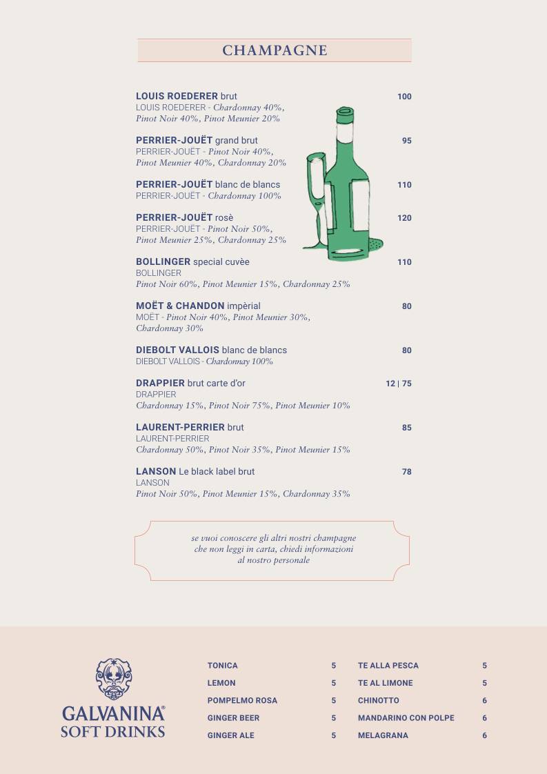 Menu de Darsena Sunset