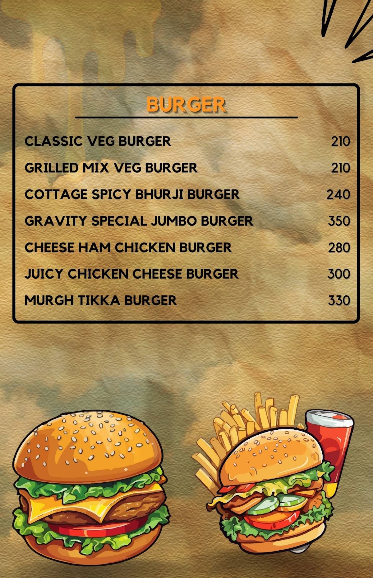 Gravity Restopub & Hookah Lounge Top Pubs in Pondicherry Dance Floor DJ Nights Best Nightlife in Pondicherry menu