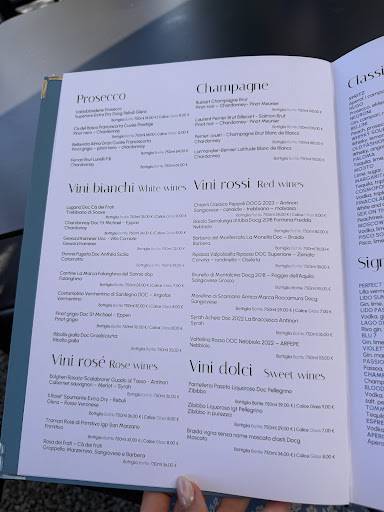 Menu di Harry's Bar 