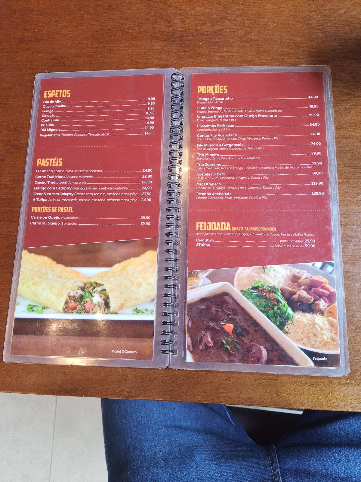 OCaneco Bar 9 de Julho cardápio