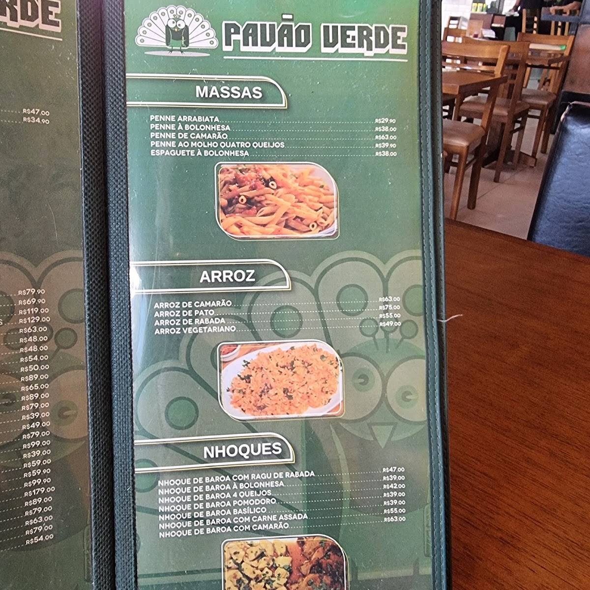 Restaurante Copa Green cardápio