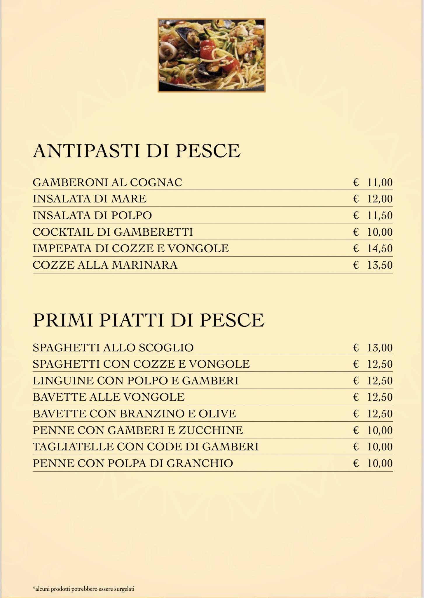 Menu di Ristorante Indiano e Pizzeria Tre Ponti 