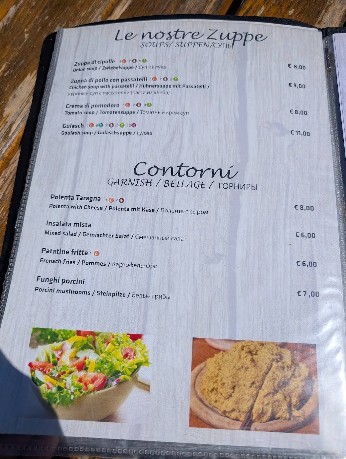 Menu di Ristorante Tea Borch 