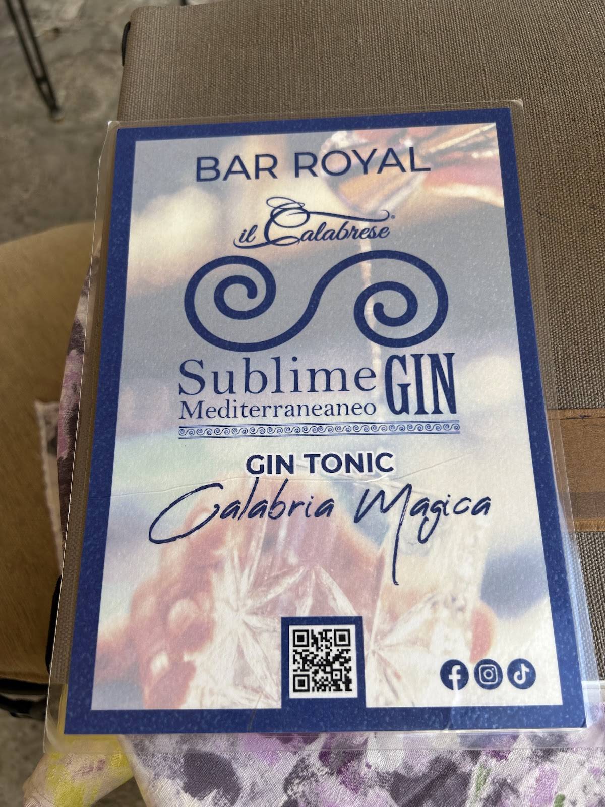 Menu di Royal Bar 