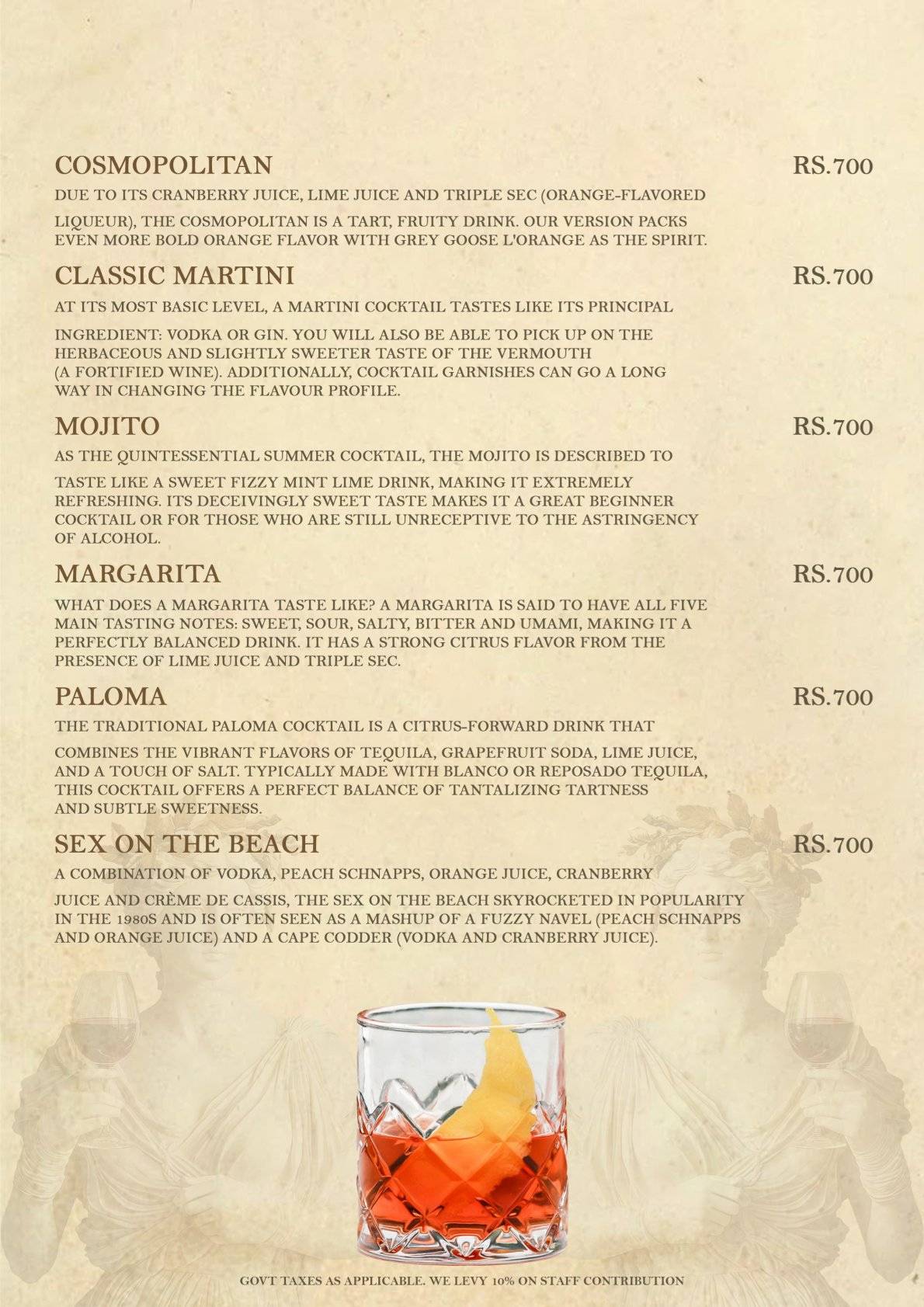 TOY BOY menu