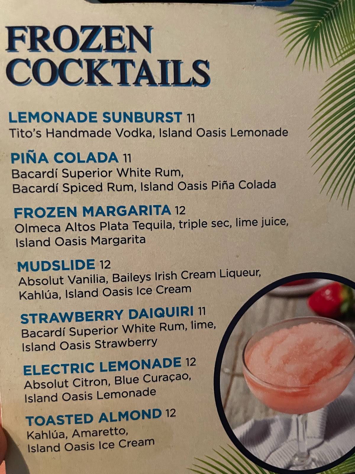 Menu at The Parrot Patio Bar & Grill, Bradenton