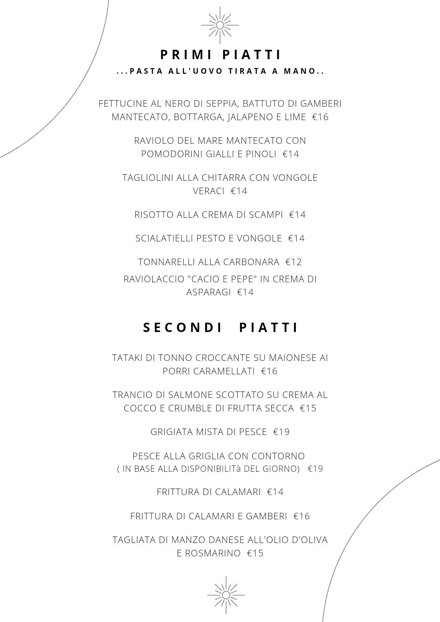 Menu di hola fish'n fruit 