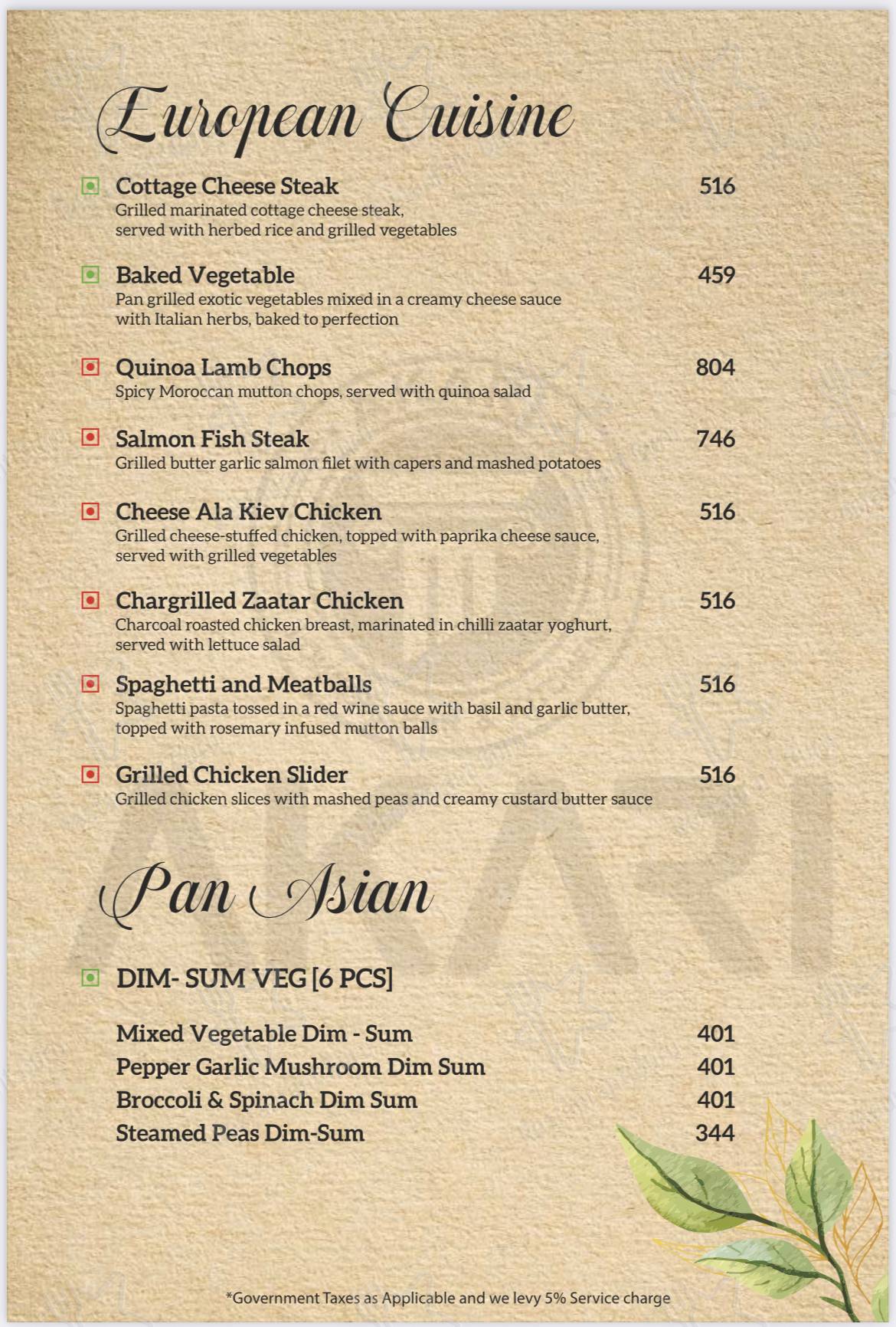 Check out the menu for AKARI - Lounge, Bar & Kitchen