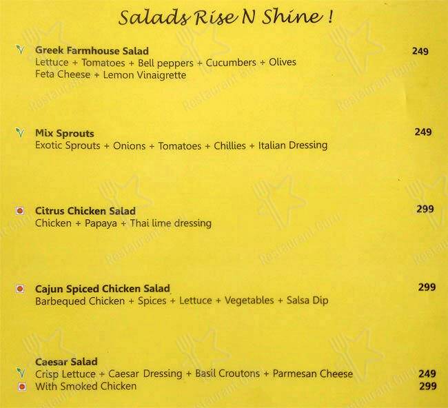 Café 24 - Mind Space Hotel menu