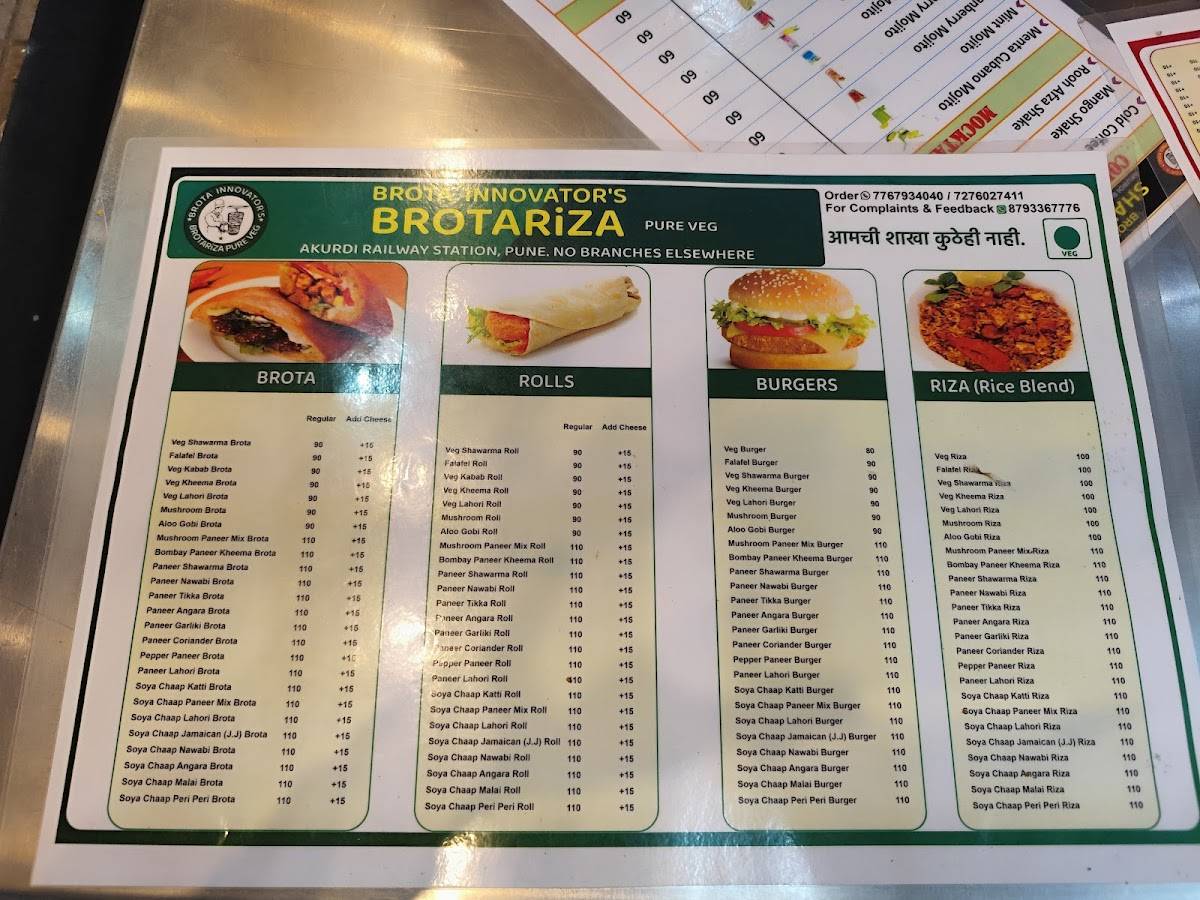 Shawarma King menu