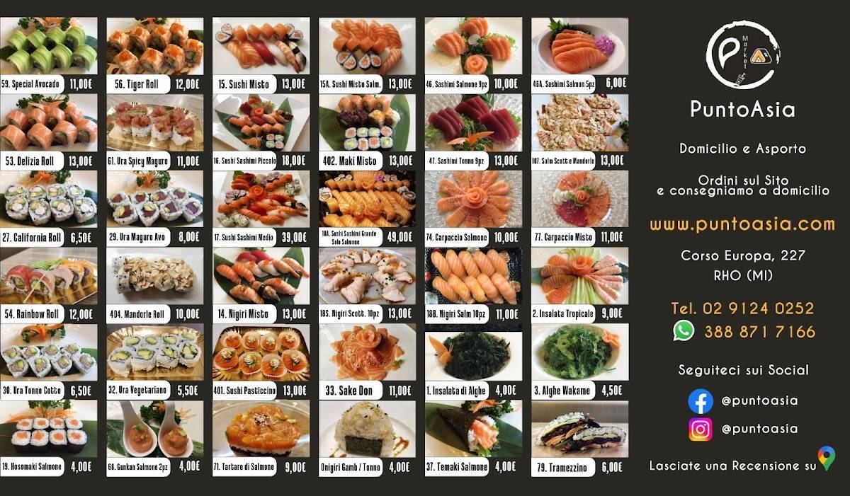 Menu di Puntoasia 