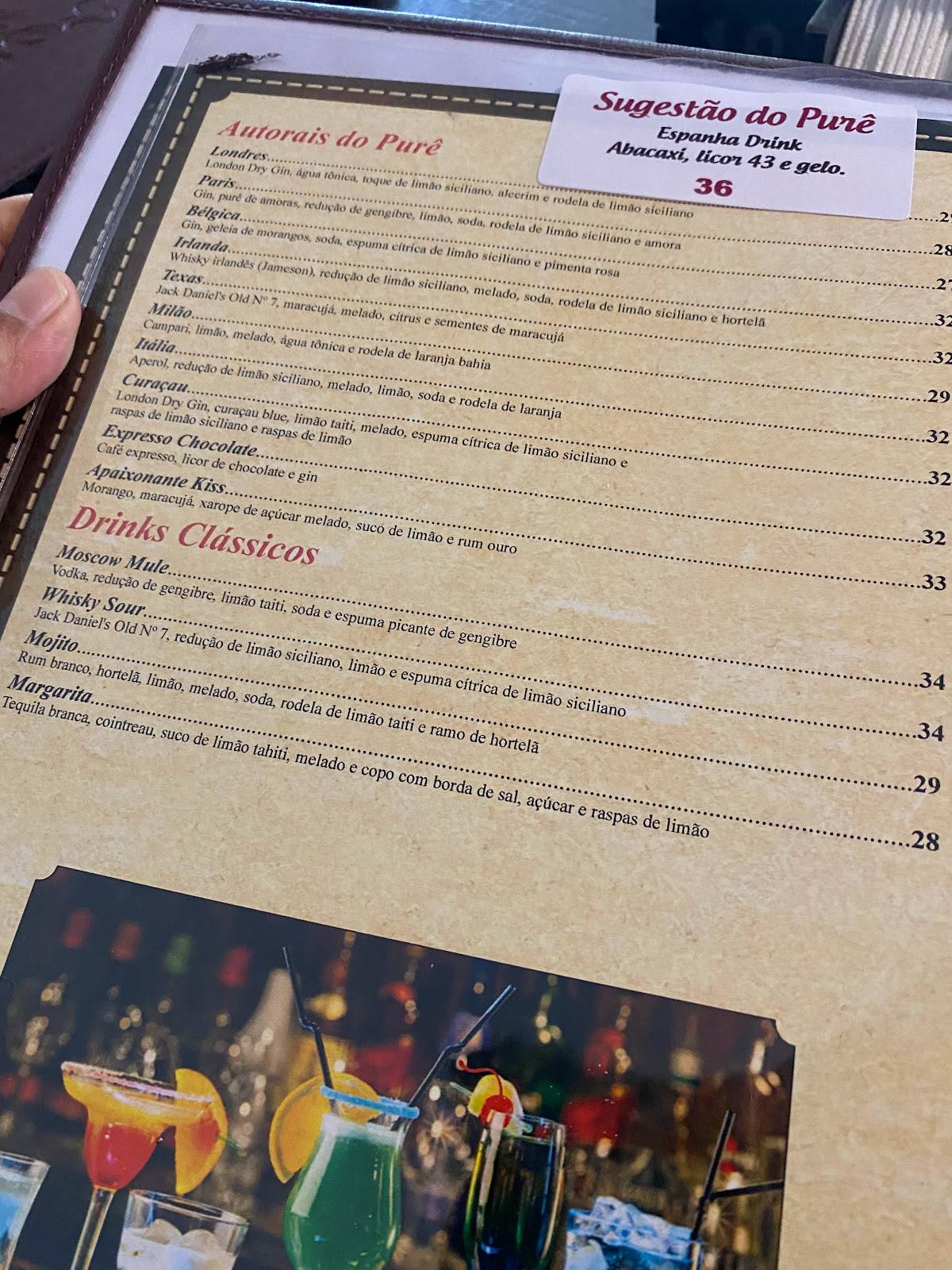 Purê Point Restaurante cardápio