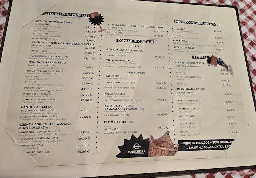Menu di Putechella 