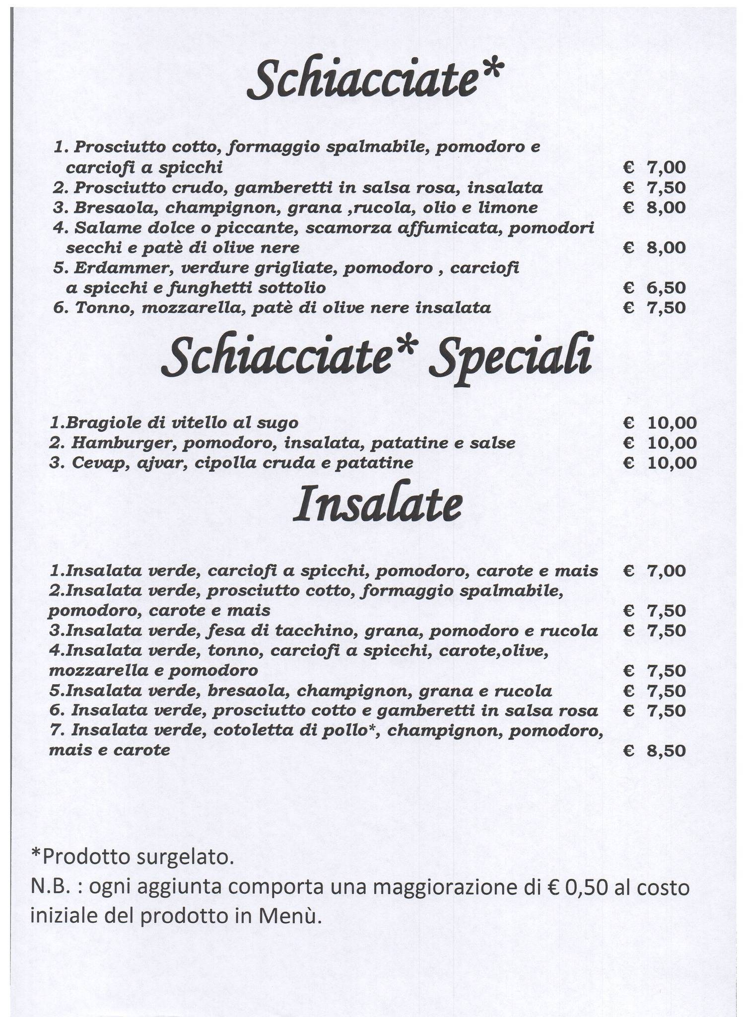 Menu di Mala Rupa Pub 