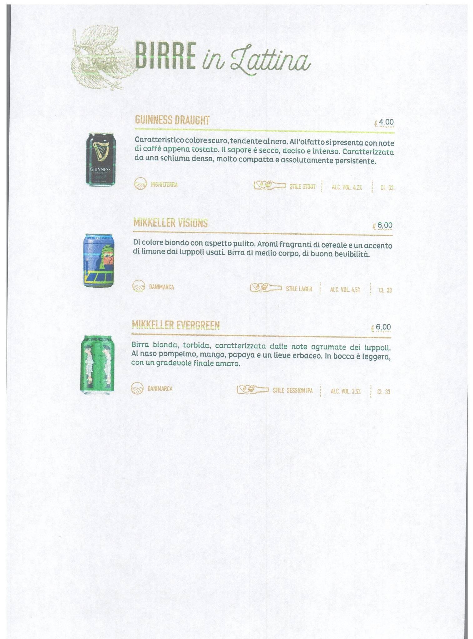 Menu di Mala Rupa Pub 