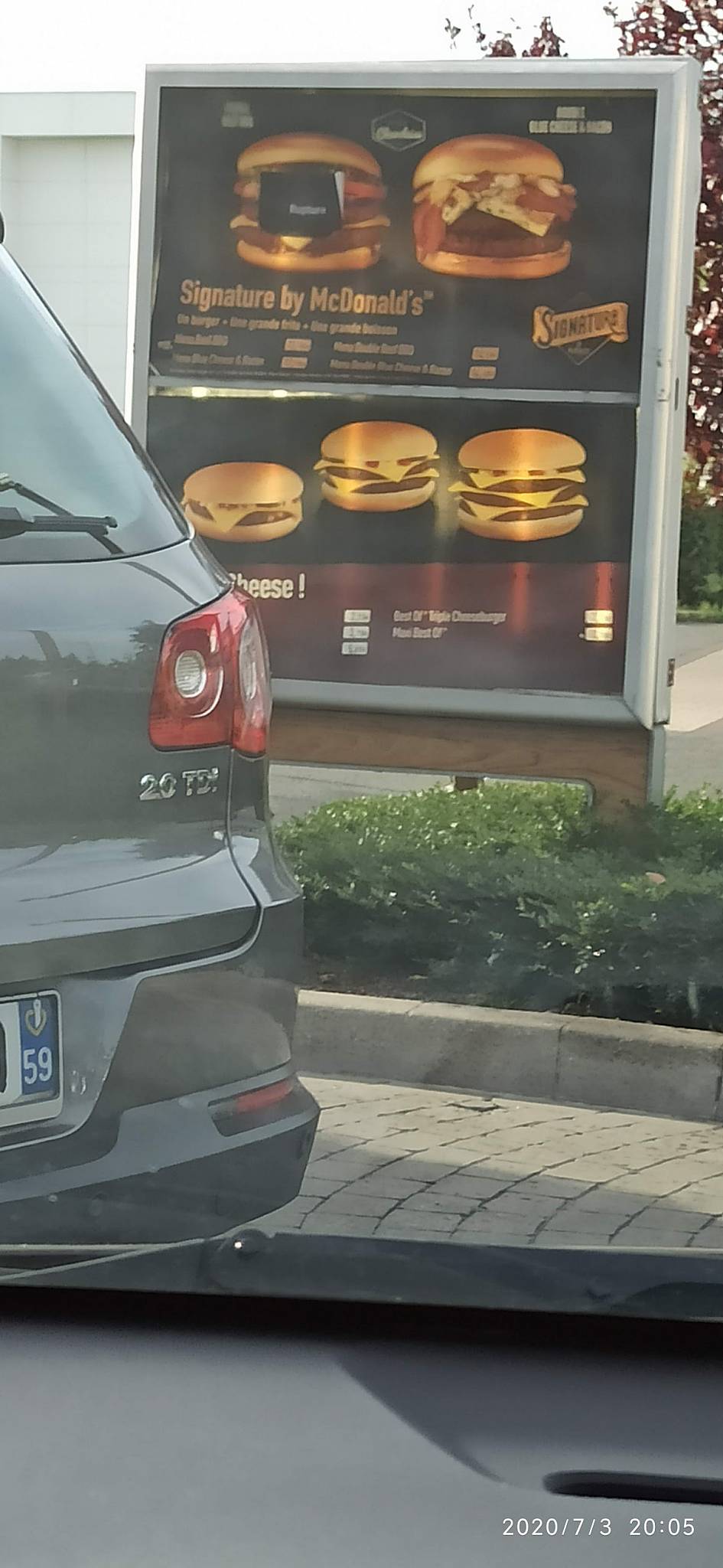 Menu de McDonald's