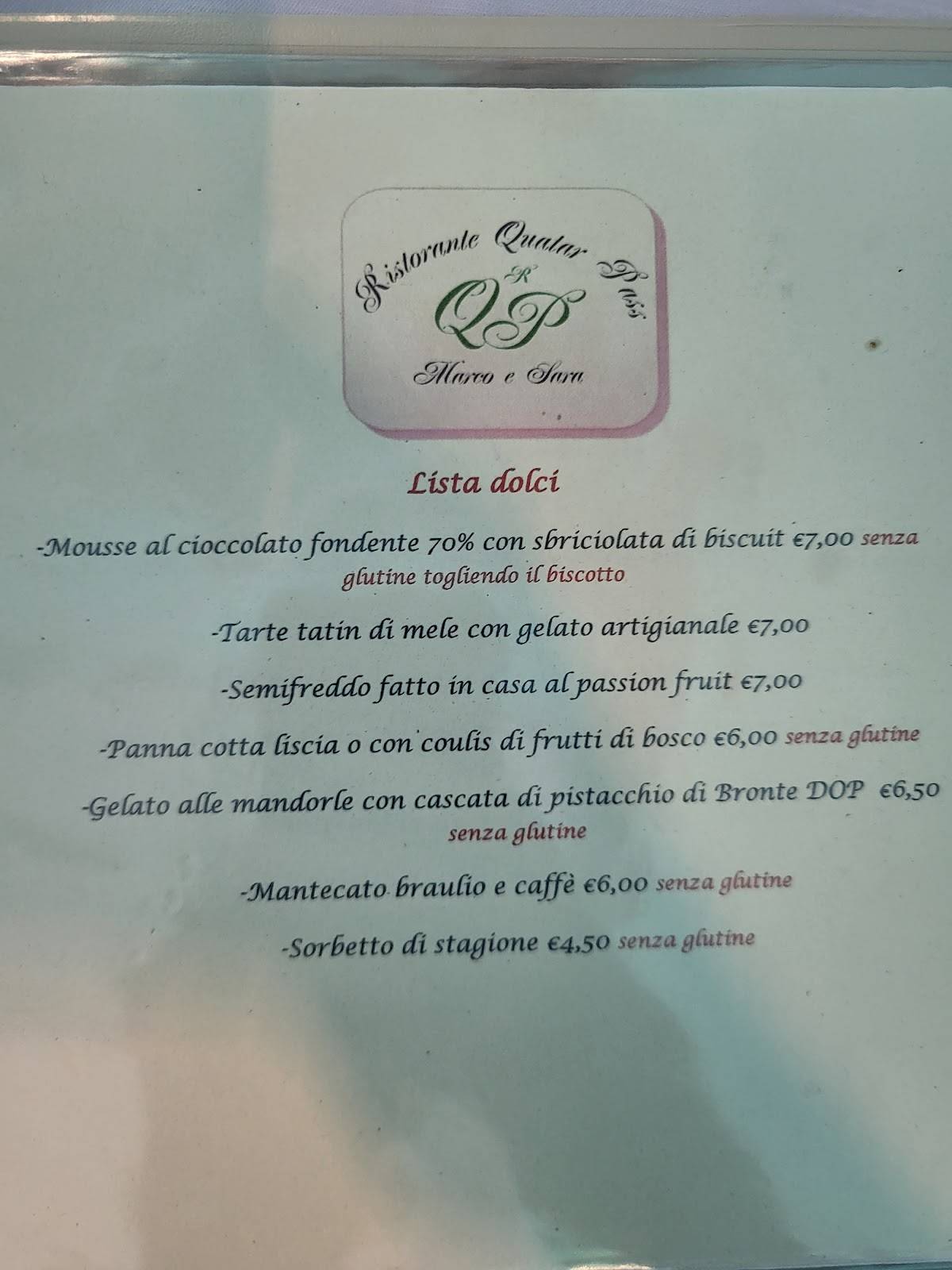 Menu di Quatar Pass 