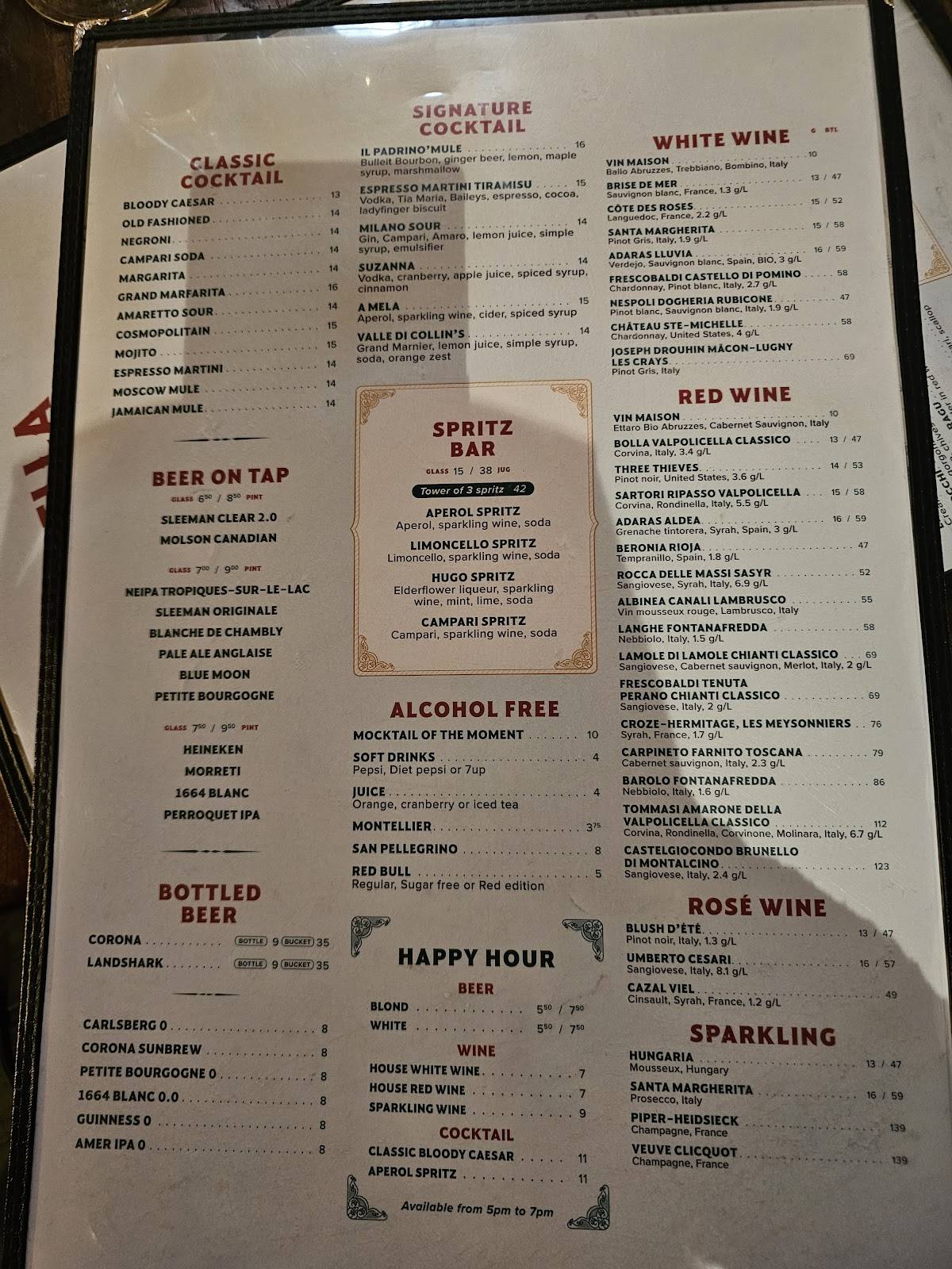 Menu de Rafaella Ristorante